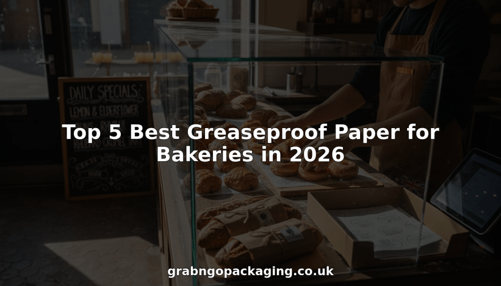 Bakery owner arranging pastries on greaseproof paper