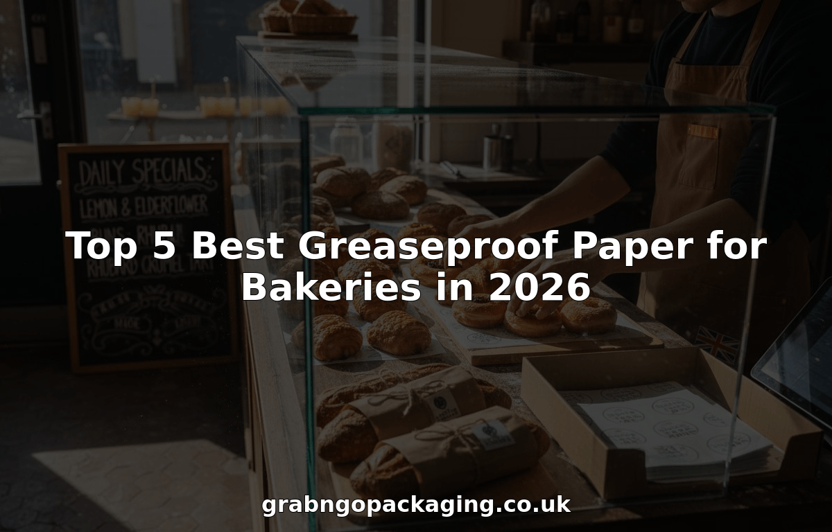 Bakery owner arranging pastries on greaseproof paper