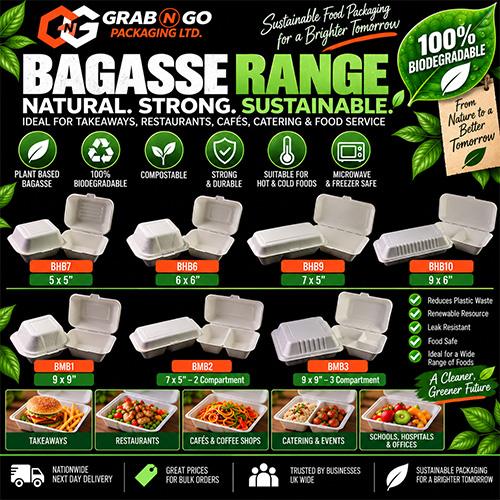 Bagasse Clamshells