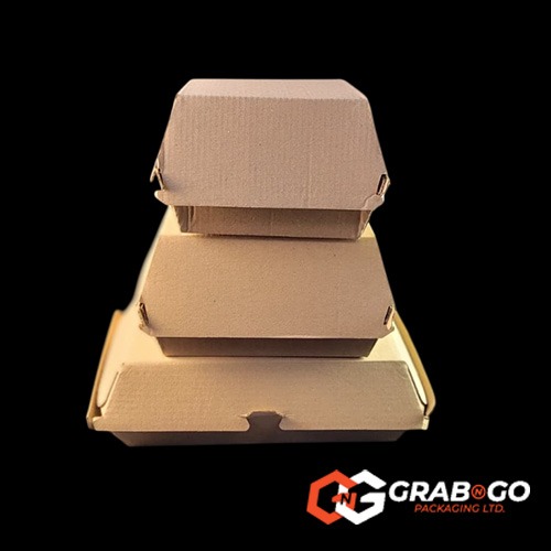 Large Paper Corrugated Burger Box - Image 4