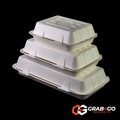 BFC2 Medium Bagasse Fish & Chips Box (10"x 6") - Image 3