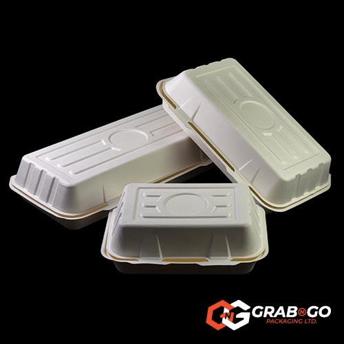 BFC2 Medium Bagasse Fish & Chips Box (10"x 6") - Image 2