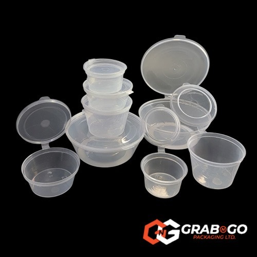 2oz Hinged Sauce Cup & Lid - Image 3