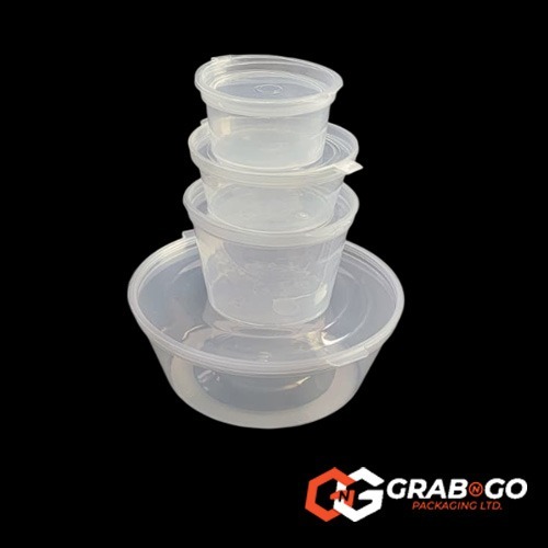 2oz Hinged Sauce Cup & Lid - Image 2