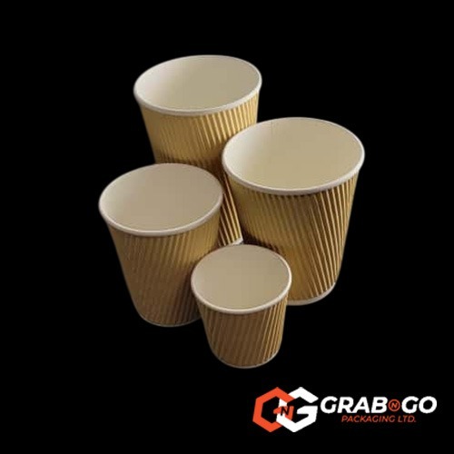12oz Kraft Ripple Cup - Image 2