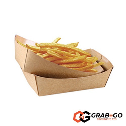 Medium Kraft Boat Tray (138x86x44mm) - Image 3