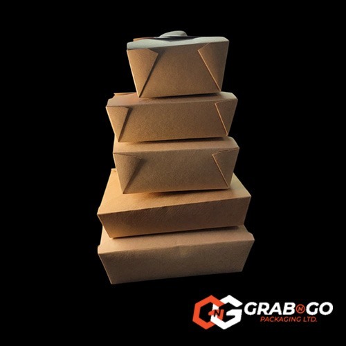 2000ml - No.3 Brown Kraft Food Carton - Image 4