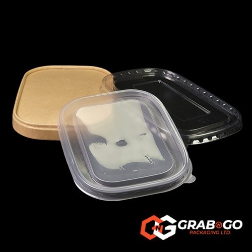 Kraft Vented Rectangular Lids to fit all sizes - Image 2