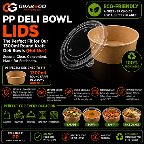 Round Kraft XL Bowl Lids