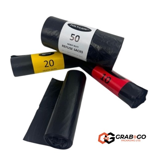 120g Polylion10 Black Bag Rolls - Image 2