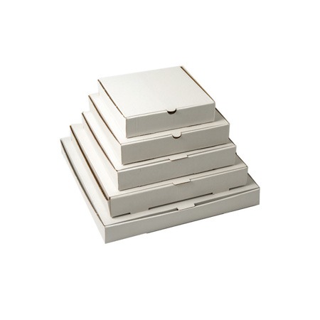 12" White Pizza Box - Image 2