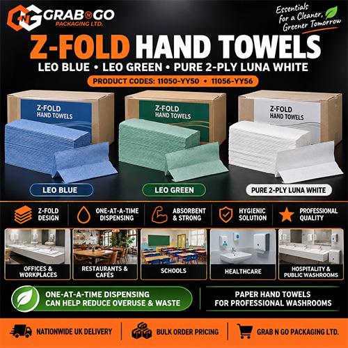 White 2-Ply Z-Fold Hand Towels