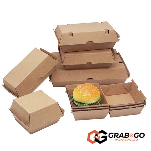 Large Paper Corrugated Burger Box - Image 5