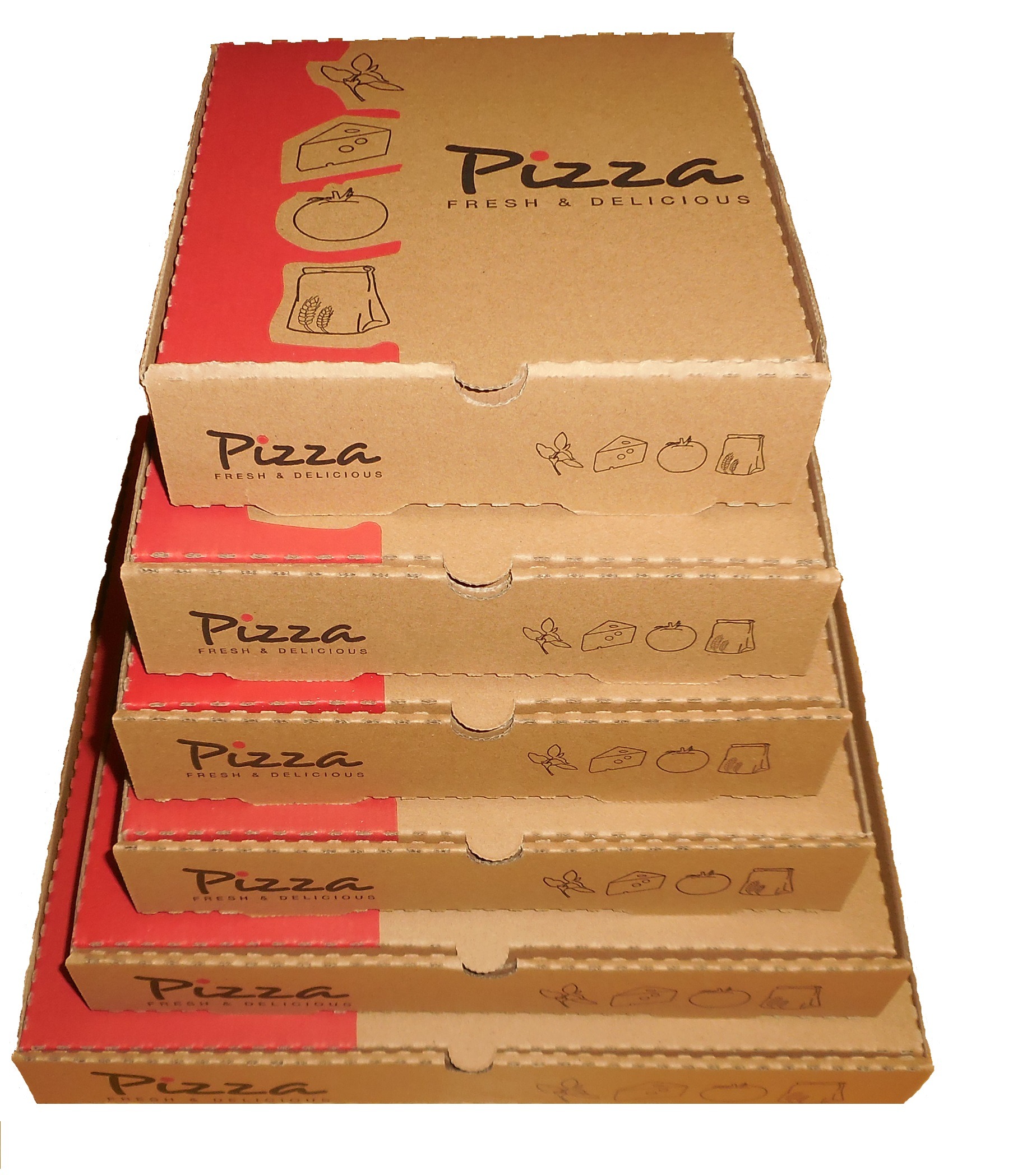 10" Printed Pizza Box - Image 3