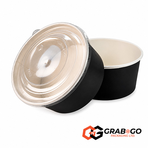 1000ml Large Black Kraft Deli Bowls