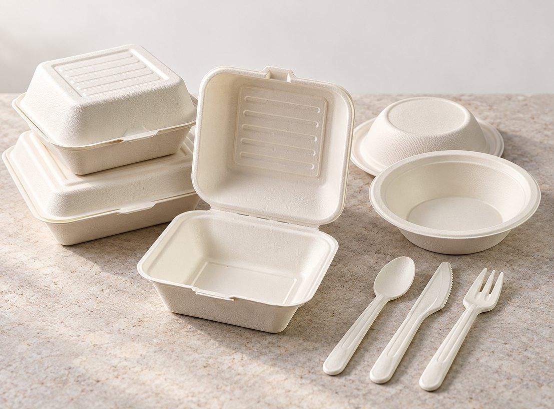 Bagasse packaging range