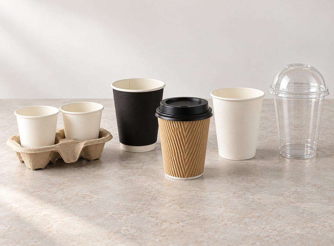 Coffee and drinking cups